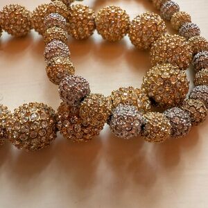 Bedazzled Gold and Silver Beaded Bracelets